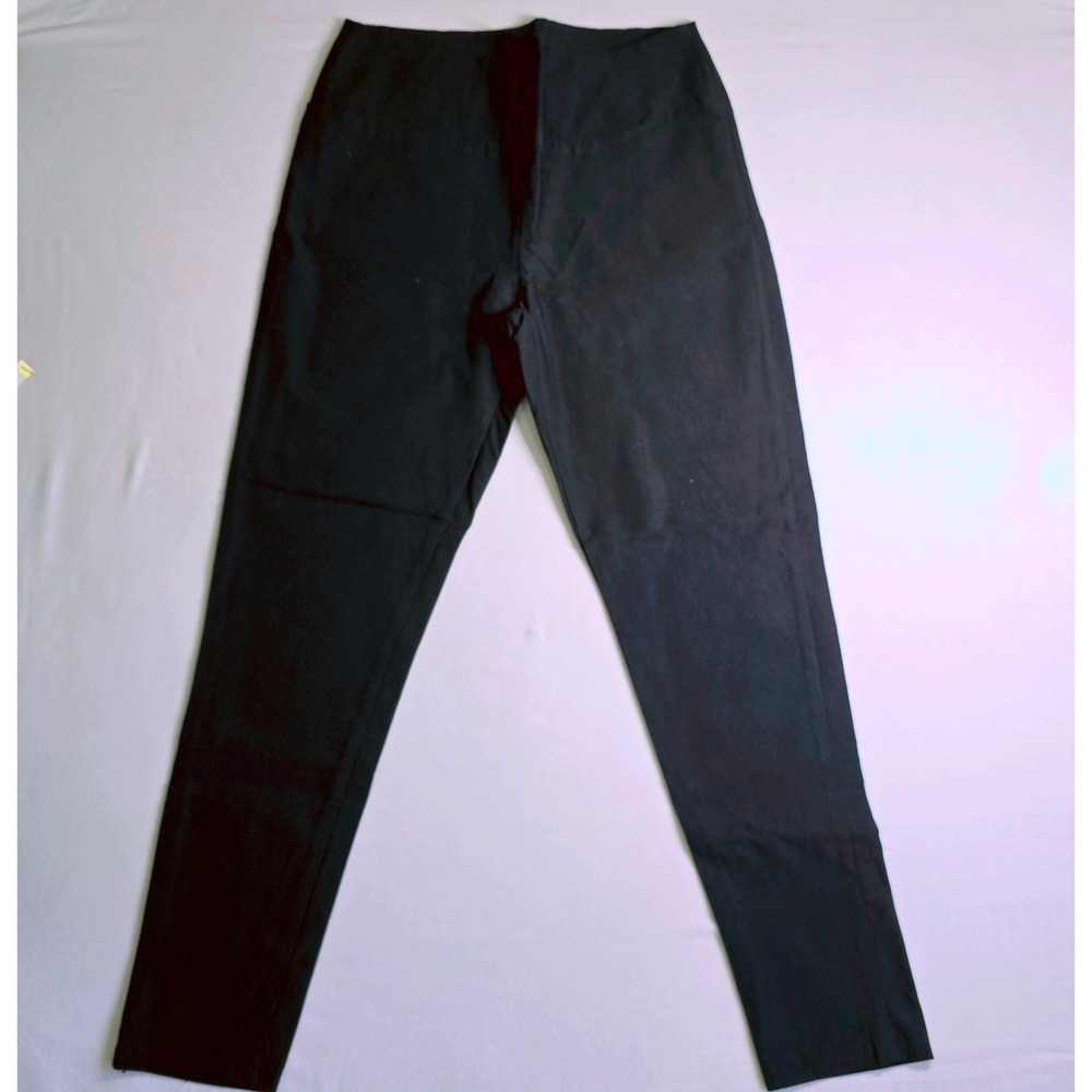 Hybrid & Co Womens XL Black Pull‎ On Stretch Wide Waistband Pants Made in USA